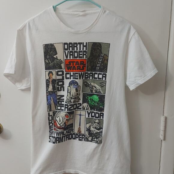 Star Wars Graphic Tee No Size SciFi Cosplay Comicon Yoda Chewbacca Han Solo - Picture 1 of 8